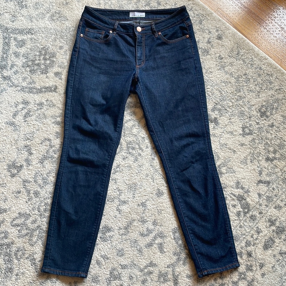 Woman’s Loft Curvy Skinny Jeans